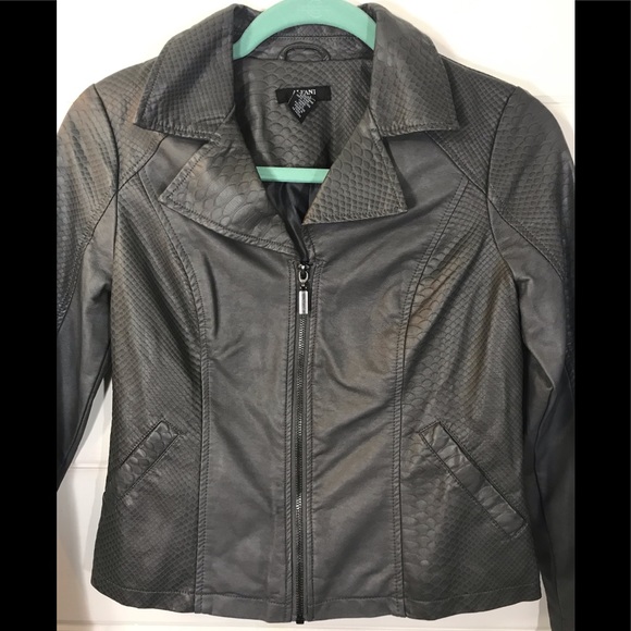 Alfani Jackets & Blazers - NWT ALFANI 💫Petite Gray Pleather  jacket